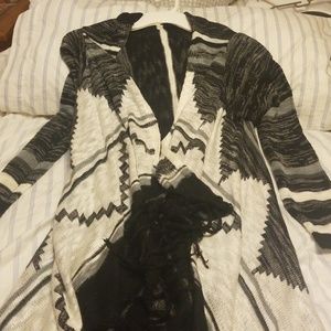 No Boundaries  Aztec Cardigan